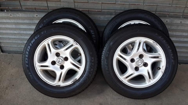 ล้อเดิม Honda ขอบ14 4รู100 ยางปี11/14 สวยๆ