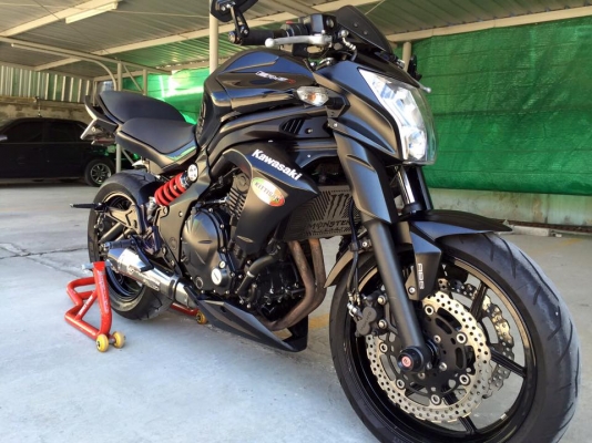 ER6Nปี13 abs รถมือเดียวเจ้าของออกป้ายแดงเงินสดมา ของแต่งเต็มคันตามรูป ป้ายทะเบียนประมูล