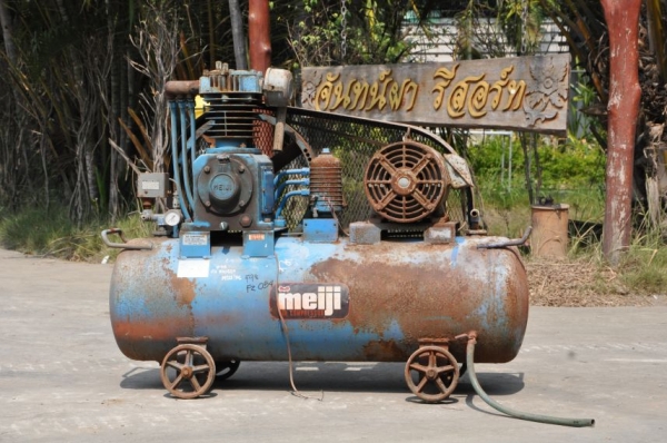 ขายปั้มลมMEJI 160L สวยเดิมจากญี่ปุ่นยังไม่เคยใช้งานในไทย 18,000เท่านั้น!!