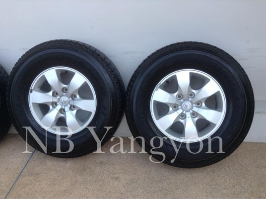 ล้อแม้ก Vigo Champ ขอบ 16 พร้อมยาง บริสโตน 265-70-16 ปี15