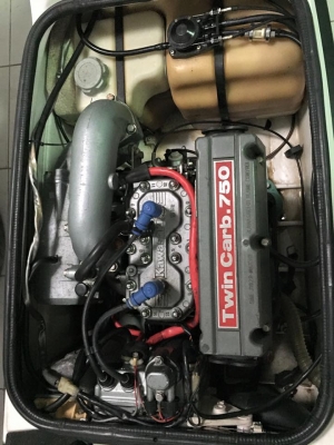 เรือยืน kawasaki 750 คาบูคู่ สลักใหญ่