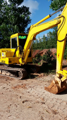 ขายรถแบคโฮ MITSUBISHI M4050 สามารถคีปไม้ใส่รถ10ล้อรั้ว4ไม้ได้เลย ราคา 360000