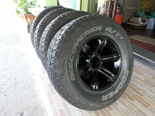 ล้อแม็กเล็บเหยี่ยว 16x8 พร้อมยาง cooper discoverer at3 265/70/16