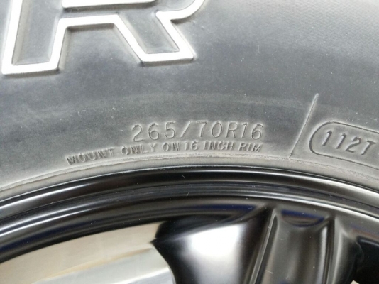 ล้อแม็กเล็บเหยี่ยว 16x8 พร้อมยาง cooper discoverer at3 265/70/16