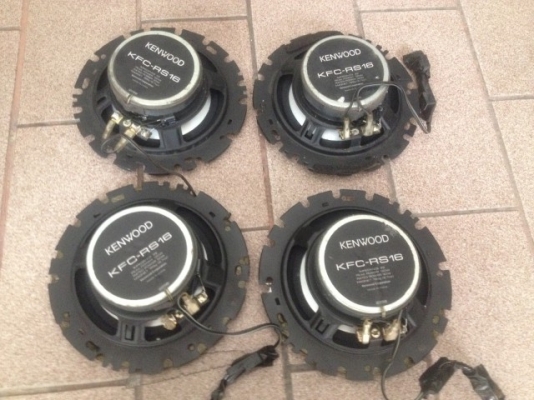 ลำโพง KENWOOD KFC RS16 6นิ้ว2ทางเก่าญี่ปุ่นสภาพสวยคู่ละ