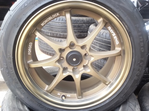 ขายล้อใหม่CE28 +ยางเปอร์เช็น ขอบ15 4รู100-114 กว้าง7  4  ล้อ