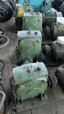 Sell>> ชุดเกียร์ส่งกำลัง ‪#&lrm;Bellpony‬ Made in Japan เบอร์ 100 ทด 1:10 สภาพเหมือนใหม่ ใช้งานมาน้อย ชนมอเตอร์ 5 HP. 380V.