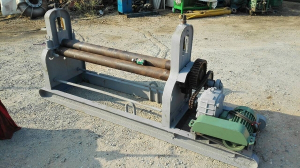 Sell> ขายเครื่องม้วนเหล็กแผ่น หน้ากว้าง 4 ฟุต ม้วนหนา 6 มิล มอเตอร์ 3 เฟส พร้อมใช้งานครับ