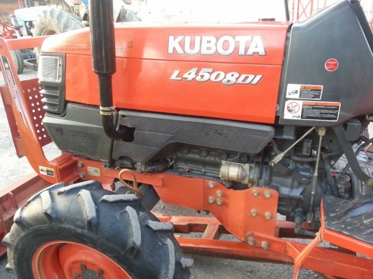 คูโบต้า L4508 ดีไอ 2 เพลาพร้อมใบมีดดันหน้าตราช้าง เล่มทะเบียนพร้อม