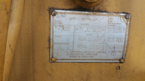 ขายรถตักหน้าหลังขุด CAT 428 B ขายรถตักหน้าหลังขุด CAT 428 B