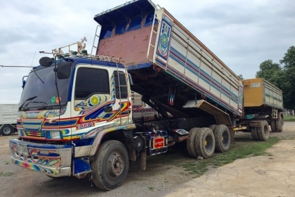10ล้อดั้มมิเนียมแม่+ลูก ISUZU DECA 270ปี51 MAX LOAD รถวิ่งงานอยู๋
