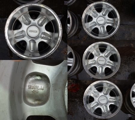 แม็ก Enkei off road ขอบ 15 4ชุด กว้าง 8.5 นิ้ว ET-20 และ ET-29 กว้างๆล้นๆ สภาพดี ไม่คดไม่ดุ้ง  มีรอยตะกลัน บ้าง โดยรวมสวยอยู่ครับ ให้ดี ปัดเงาหน่อย สวย ขอบยังหนา  ราคา ชุดละ 5,900 บาท