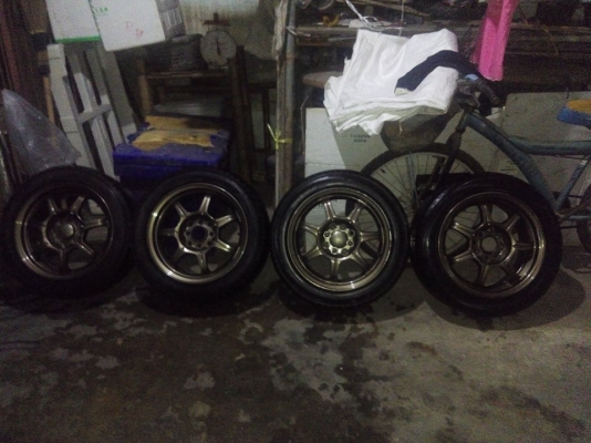 แม็กเจแปนนำเข้า ขอบ 15 พร้อมยาง นำหนักเบามาก ราคา 6900 บาท แม็กเจแปนนำเข้า ขอบ 15 พร้อมยาง นำหนักเบามาก ราคา 6900 บาท