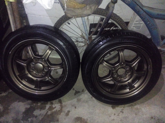 แม็กเจแปนนำเข้า ขอบ 15 พร้อมยาง นำหนักเบามาก ราคา 6900 บาท