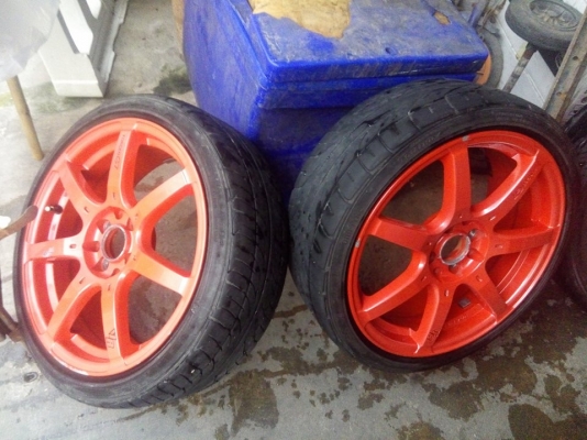 แม็กสีส้มจ๊าบๆ ขอบ 17 ขนาด 4 รู 100 และ 114 พร้อมใช้ 6900 บาท แม็กสีส้มจ๊าบๆ ขอบ 17 ขนาด 4 รู 100 และ 114 พร้อมใช้ 6900 บาท