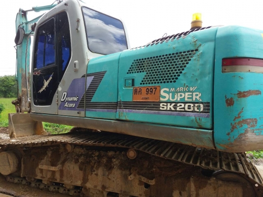 ขายรถแบคโฮ KOBELCO SK200-6 YN10 เอกสารเล่มทะเบียน ราคา 1500000