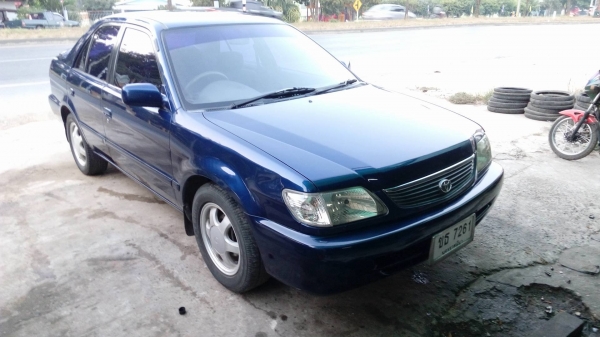 ขายด่วนToyota soluna สีน้ำเงิน หยดน้ำ ปี2000
