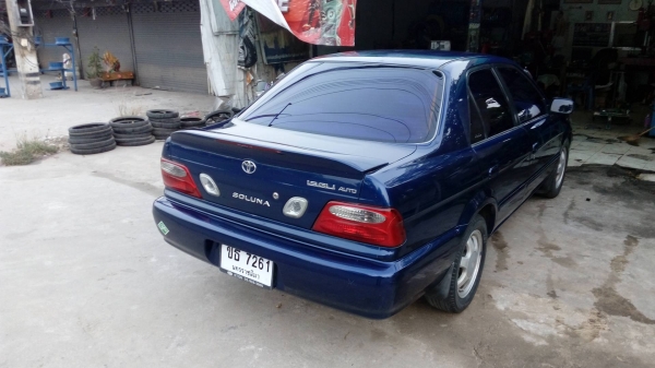 ขายด่วนToyota soluna สีน้ำเงิน หยดน้ำ ปี2000