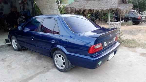 ขายด่วนToyota soluna สีน้ำเงิน หยดน้ำ ปี2000
