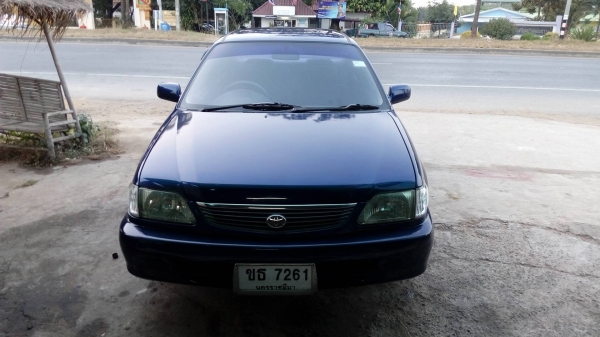 ขายด่วนToyota soluna สีน้ำเงิน หยดน้ำ ปี2000