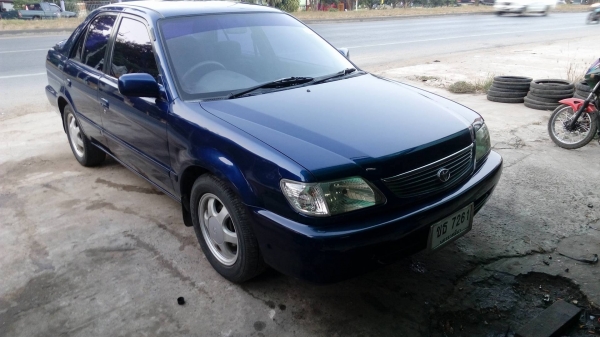 ขายด่วนToyota soluna สีน้ำเงิน หยดน้ำ ปี2000