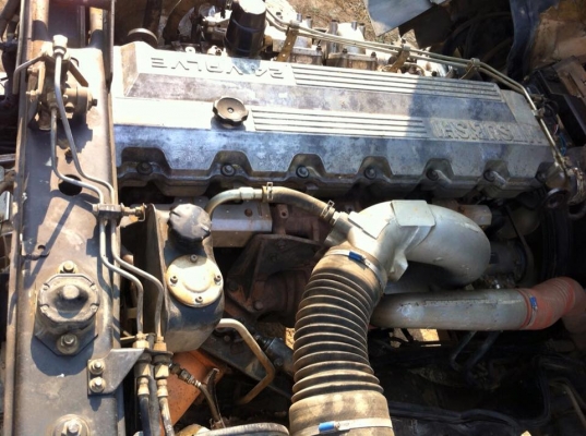 ขายรถสิบล้อ MITSUBISHI FUSO 380แรง พ่วงแม่ลูกดั้มสามมิตร ปี 55