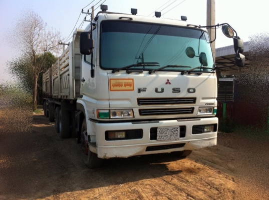ขายรถสิบล้อ MITSUBISHI FUSO 380แรง พ่วงแม่ลูกดั้มสามมิตร ปี 55