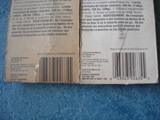 ชุด LAG EYE BOLT 8นิ้ว 6 นิ้ว พร้อมสายเคเบิ้ล STANLEY made in USA ชุด LAG EYE BOLT 8นิ้ว 6 นิ้ว พร้อมสายเคเบิ้ล STANLEY made in USA