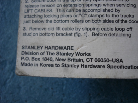 ชุด LAG EYE BOLT 8นิ้ว 6 นิ้ว พร้อมสายเคเบิ้ล STANLEY made in USA ชุด LAG EYE BOLT 8นิ้ว 6 นิ้ว พร้อมสายเคเบิ้ล STANLEY made in USA