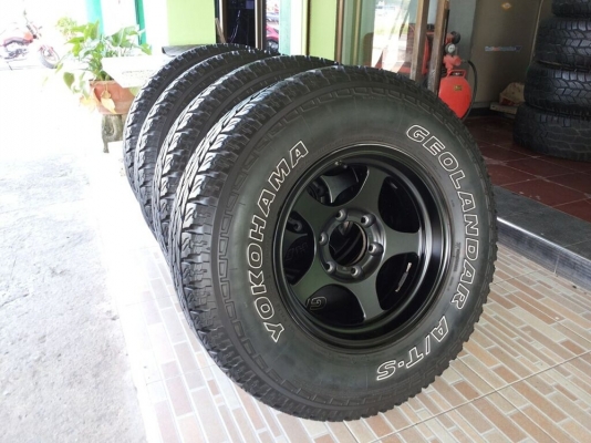 ล้อลาย weds adventure MAD SPOKE HASE SPEC ขอบ 16x8 พร้อมยาง yokohama geolandar a/ts 265/70/16