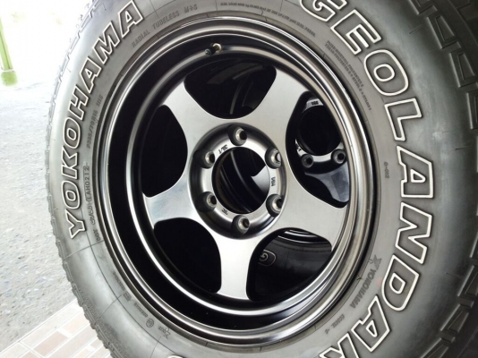 ล้อลาย weds adventure MAD SPOKE HASE SPEC ขอบ 16x8 พร้อมยาง yokohama geolandar a/ts 265/70/16