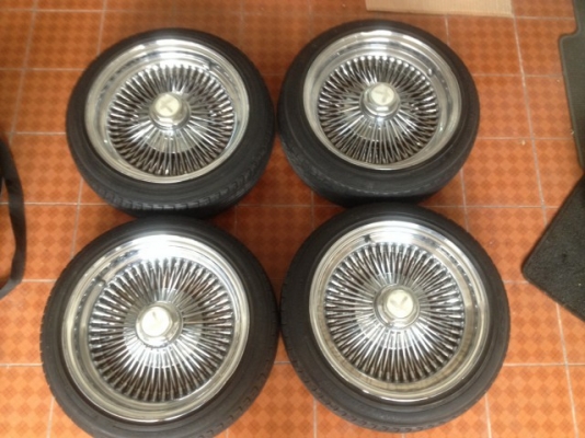 ล้อซี่ลวด อเมกาเเท้ขอบ14 สีเดิมญี่ปุ่นสภาพสวยๆเงาๆครับ