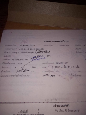 ขายหกล้อFC4Jปี40 ยาว5.50เมตร เบรคทิฟฟี่ หัวบางเดิม แอร์เย็น คัสซีไม่ผุ รถห้างแท้ ทะเบียนพร้อมโอน