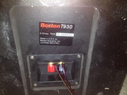 BOSTON T930 USA เเท้ สภาพสวยเสียงดีตู้หนักมากครับ