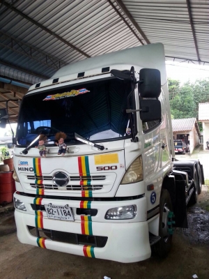 ขาย Hino-500 ลากจูง พร้อม รถกึ่งพ่วง(พื้นเรียบ)