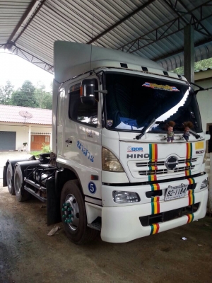 ขาย Hino-500 ลากจูง พร้อม รถกึ่งพ่วง(พื้นเรียบ)