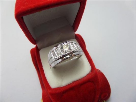 แหวนเงิน 925 เพชรสวิสแท้