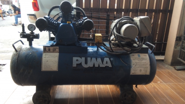 ปั้มลมพูม่า148ลิตรใช้งานได้ปกติ 15500