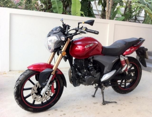 keeway RKV 200cc. สไตล์ Naked รถ 10 เดือน วิ่ง น้อย สีแดงสด