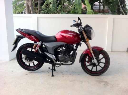 keeway RKV 200cc. สไตล์ Naked รถ 10 เดือน วิ่ง น้อย สีแดงสด