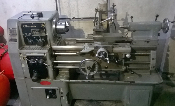 ขายถูกๆเครื่องกลึงมือสองจากญี่ปุ่น okuma - lk แน่นเปรี๊ย น่าใช้มากๆ นิ้ว-มิลพร้อม