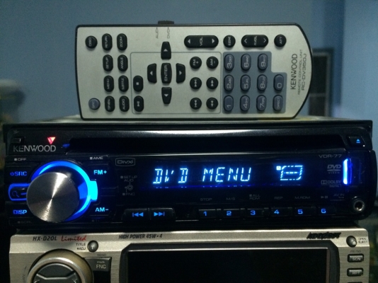KENWOOD VDR-77 DVD USB IPOD MP3 CD AUX ปรีเอ้า2ชุด คุมกล่องCD พร้อมรีโมท มือ2 ญี่ปุ่น
