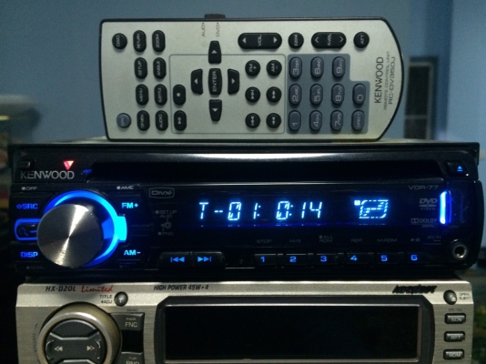 KENWOOD VDR-77 DVD USB IPOD MP3 CD AUX ปรีเอ้า2ชุด คุมกล่องCD พร้อมรีโมท มือ2 ญี่ปุ่น