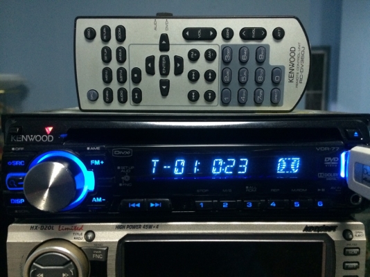 KENWOOD VDR-77 DVD USB IPOD MP3 CD AUX ปรีเอ้า2ชุด คุมกล่องCD พร้อมรีโมท มือ2 ญี่ปุ่น