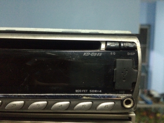 JVC KD-G645 USB MP3 CD AUX FMคลื่นไทย ปรีเอ้า2ชุด ไม่เคยแกะเครื่อง เครื่องศูนย์ไทย มือ2
