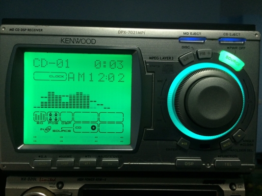 KENWOOD DPX-7021MP1 MP3 CD AUX ปรีเอ้า2ชุด คุมกล่องCD หน้าจอไฟฟ้า กราฟฟิก ไฟเปลื่ยนสีได้เยอะ ลูกเล่นอีกมากมาย มือ2 ญี่ปุ่น