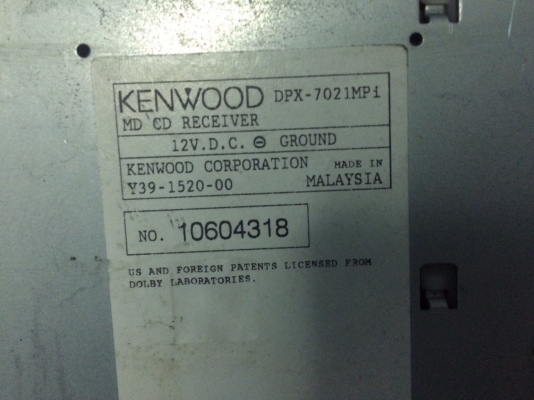 KENWOOD DPX-7021MP1 MP3 CD AUX ปรีเอ้า2ชุด คุมกล่องCD หน้าจอไฟฟ้า กราฟฟิก ไฟเปลื่ยนสีได้เยอะ ลูกเล่นอีกมากมาย มือ2 ญี่ปุ่น