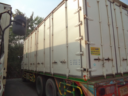 ขาย รถบรรทุกฮีโน่  10 ล้อ ตู้แห้ง ใช้ก๊าซCNG