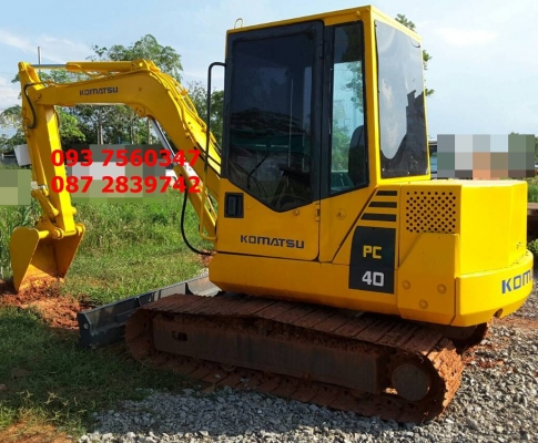 ขายรถแคโฮ Komatsu pc 40-6 เก่านอก  เอกสารใบแจ้งจำหน่าย  ราคา 400,000 บาท