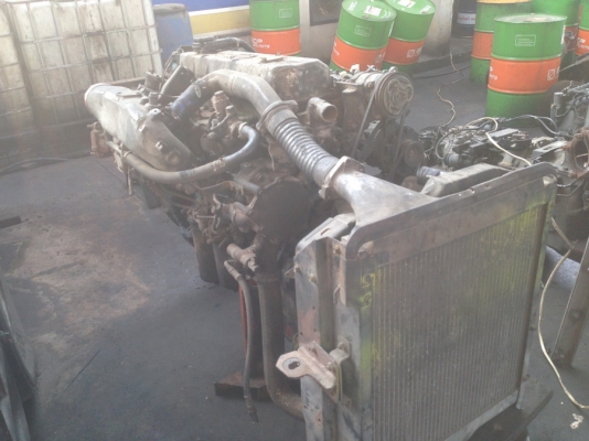 เครื่อง Hino P09C ยกลงจากรถ มีหม้อน้ำ-อินเตอร์ ไม่มีเกียร์